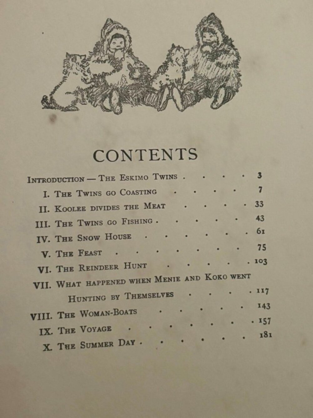 The Eskimo Twins by Lucy Fitch Perkins Childrens Book Antique Hardcover 1914 - Picture 5 of 10